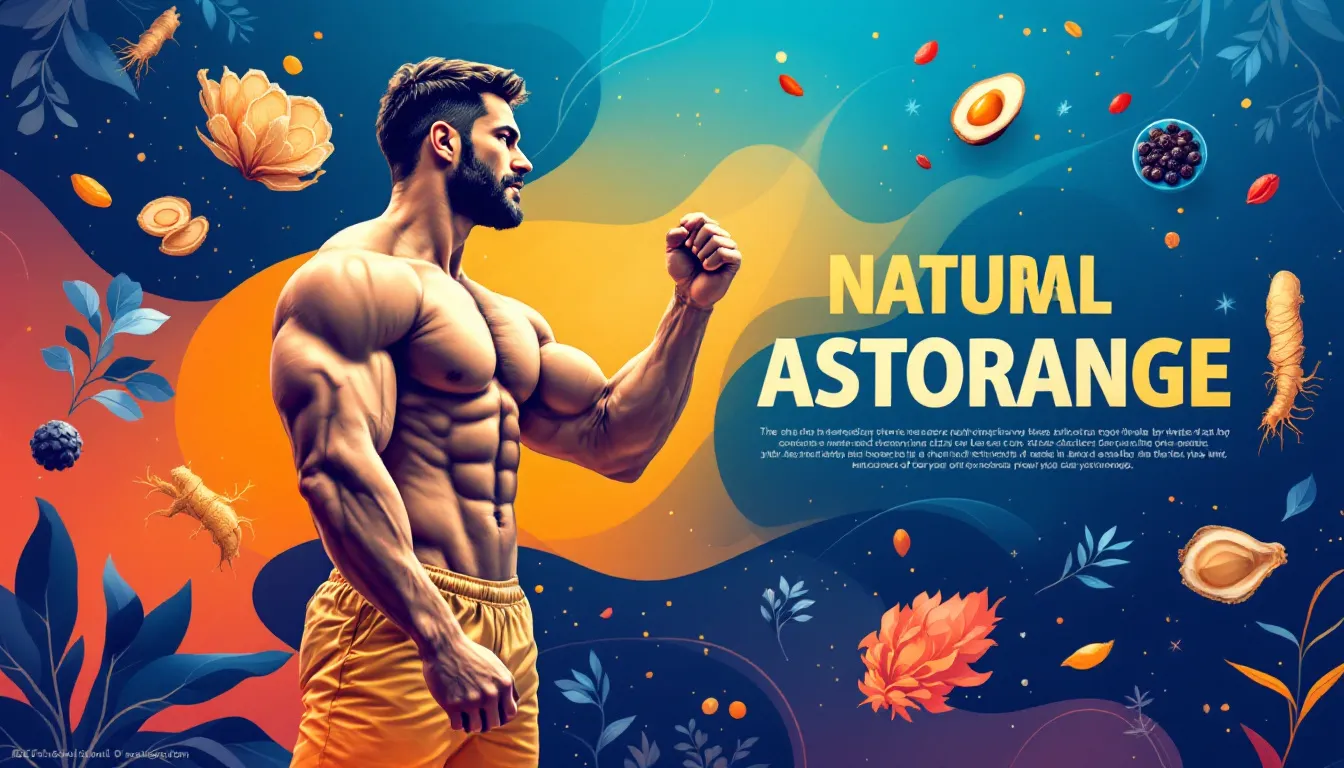 An illustration of natural alternatives to boost testosterone levels.