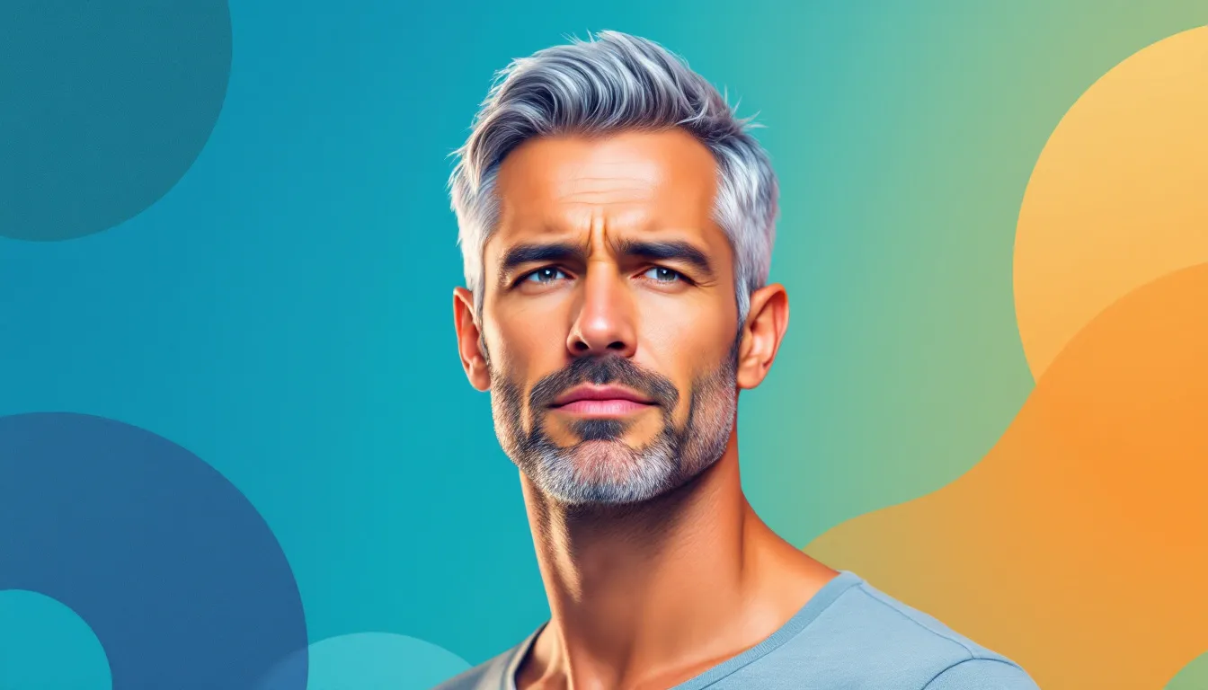A visual representation of symptoms related to low testosterone levels.